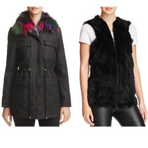 Jocelyn Real Fox Fur & Rabbit Fur Coat & Vest NWT!